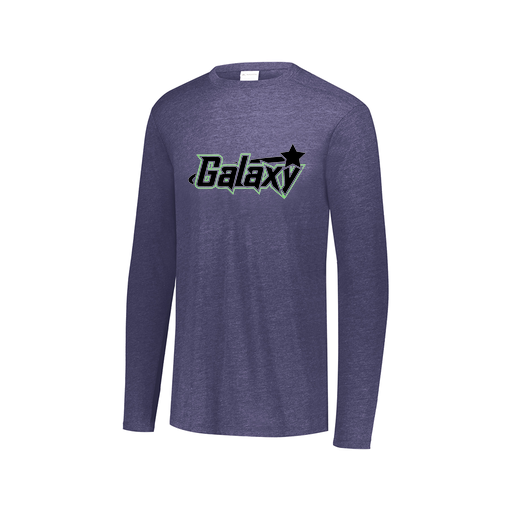 [FTLCUBNV-AXS-LOGO1] Decker Men's Tri-Blend T-Shirt - Long Sleeve (Adult XS, Navy, Logo 1)