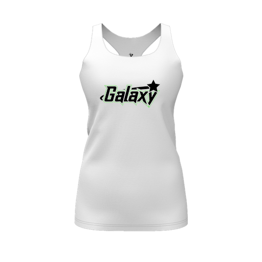 [FT0TRBWH-FYS-LOGO1] Decker Racerback Tank Top (Female Youth S, White, Logo 1)
