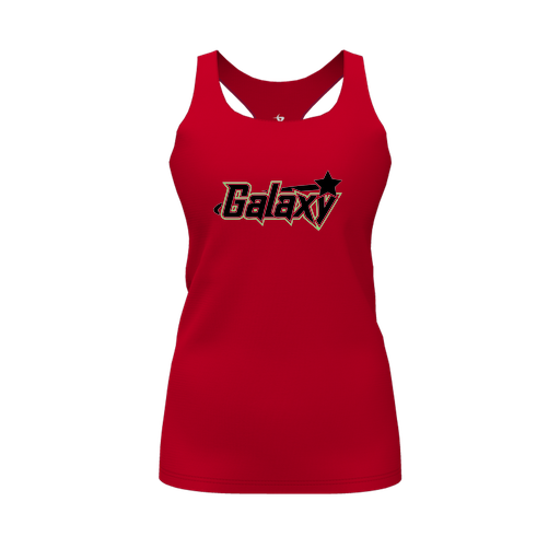 [CUS-DFW-RCBK-PER-RED-FYS-LOGO1] Racerback Tank Top (Female Youth S, Red, Logo 1)