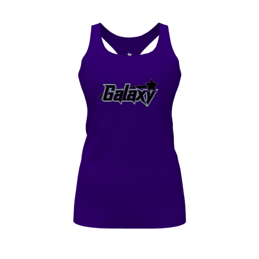 [FT0TRBPP-FYS-LOGO1] Decker Racerback Tank Top (Female Youth S, Purple, Logo 1)