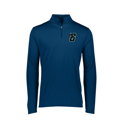 [FTLQFLNV-FAXS-LOGO2] Decker Women's Flex-Lite 1/4 Zip Shirt (Female Adult XS, Navy, Logo 2)