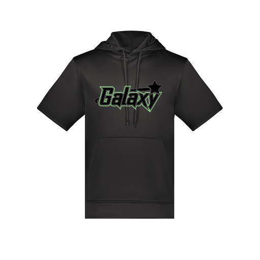 [6871.080.S-LOGO1] Men's Dri Fit Short Sleeve Hoodie (Adult S, Black, Logo 1)