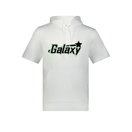 [6871.005.S-LOGO1] Men's Dri Fit Short Sleeve Hoodie (Adult S, White, Logo 1)