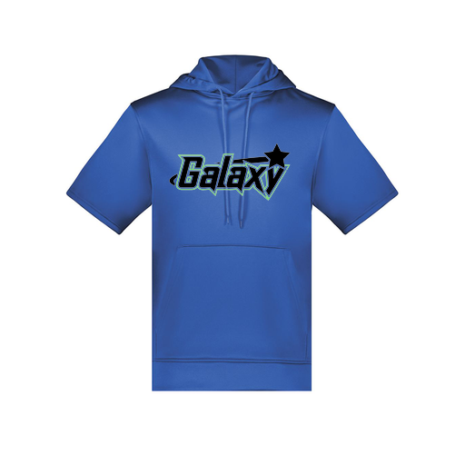 [6871.060.S-LOGO1] Men's Dri Fit Short Sleeve Hoodie (Adult S, Royal, Logo 1)
