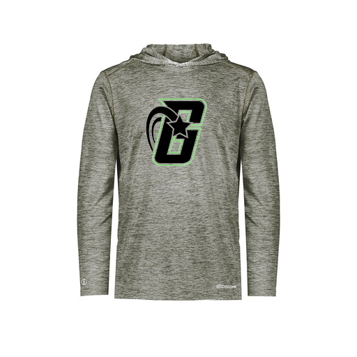 [FOLHCGGY-AS-LOGO2] Decker Men's Charge Hoodie (Adult S, Gray, Logo 2)