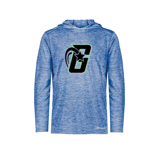 [FOLHCGRY-YS-LOGO2] Decker Youth Charge Hoodie (Youth S, Royal, Logo 2)