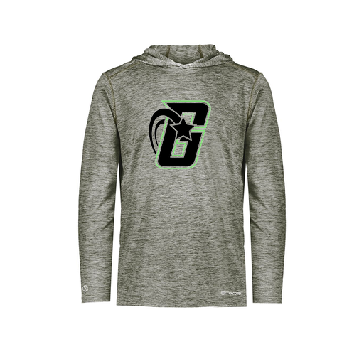 [FOLHCGGY-YS-LOGO2] Decker Youth Charge Hoodie (Youth S, Gray, Logo 2)