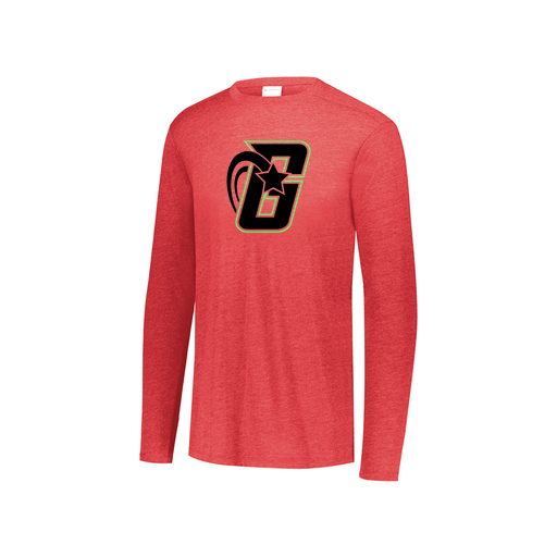 [3076.V96.S-LOGO2] Youth LS Ultra-blend T-Shirt (Youth S, Red, Logo 2)