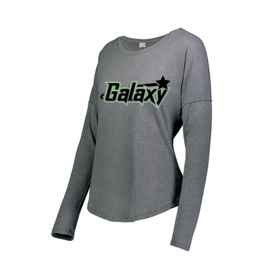[FTLCUBGY-FAXS-LOGO1] Decker Women's Tri-Blend T-Shirt - Long Sleeve (Female Adult XS, Gray, Logo 1)